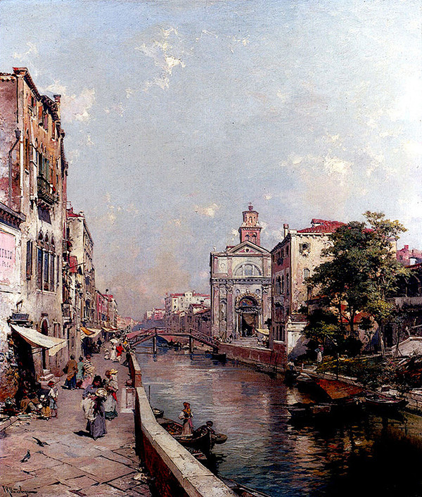 欧洲风景油画作品欣赏