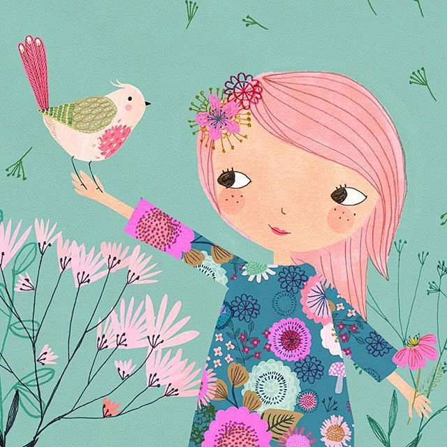 draw丨鸟之插画丨动物丨平面插画绘画灵感邦丨ideabooom同采自item