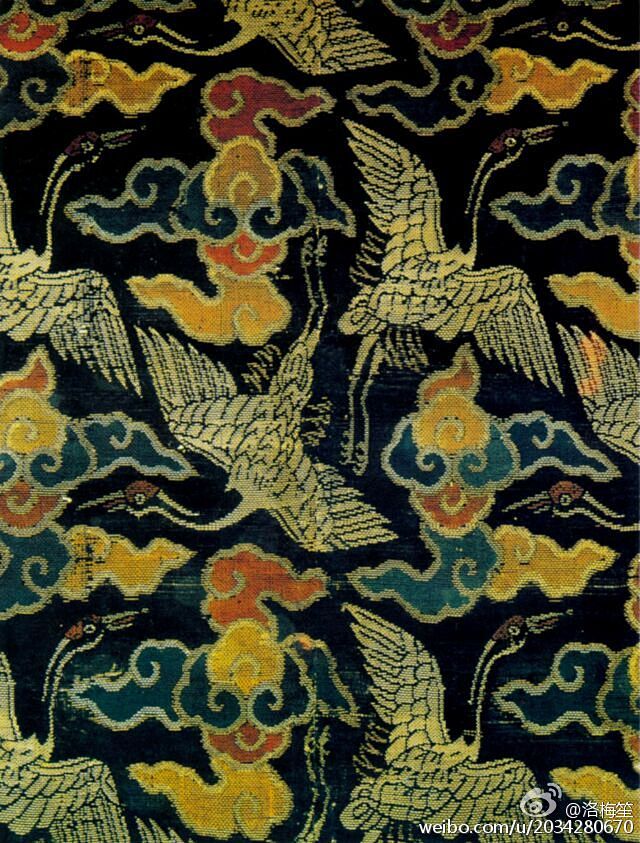 明代纹样:云鹤,鱼藻,四合云纹小团凤,缠枝莲,云凤,兔,缠枝花,福寿双鱼