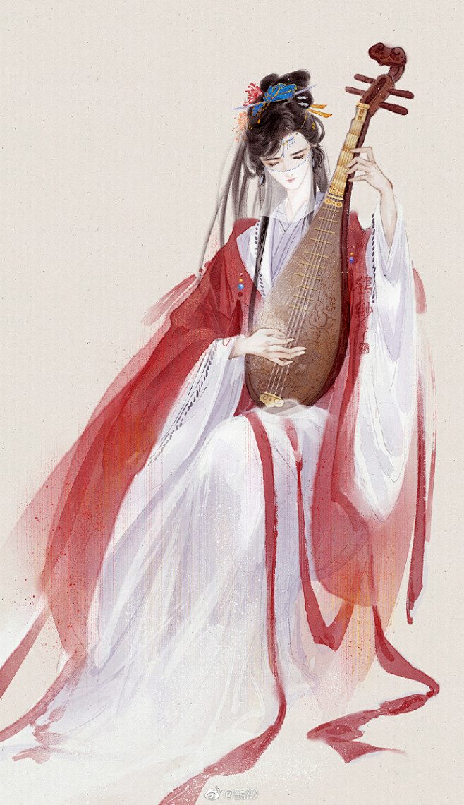 史艳文女装弹琵琶