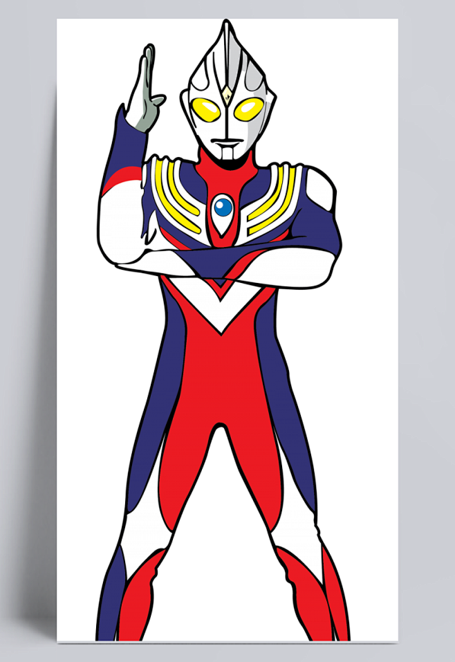 奥特曼变身手势素材卡通超人卡通奥特曼奥特曼人物矢量奥特曼超人超人