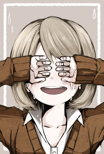 涙少女插画二次元哭泣