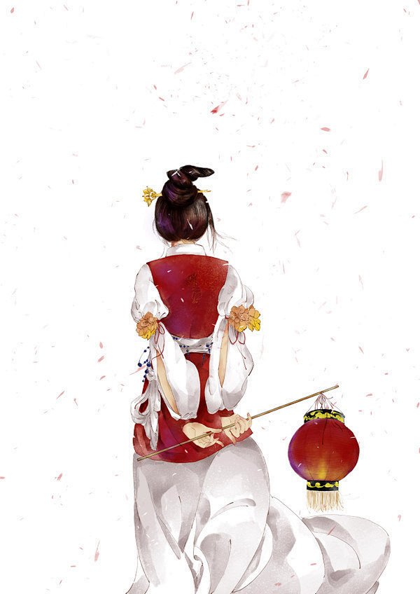 21:03:35红衣 灯笼 背影 (600×848)古风钱浅浅同采自www