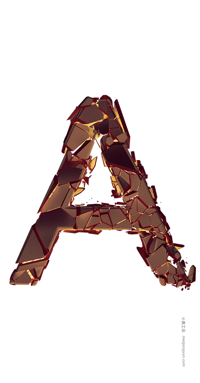 高科技科幻创意的钢铁英文字体字母海报设计png免抠