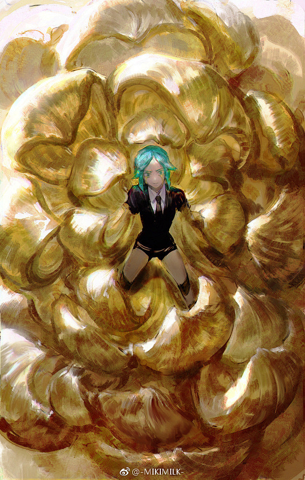宝石之国看漫画的时候就特别喜欢这段儿金色莲花异常美676767