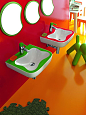 colourful children's bathroom