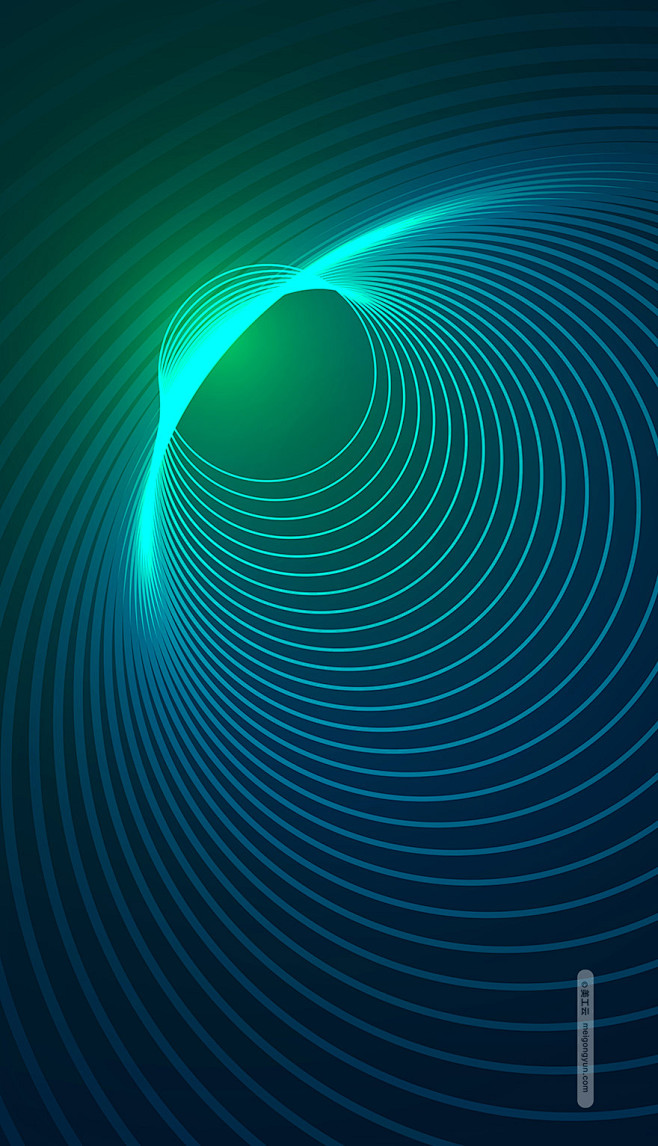 #@灵感图匠#4k高清科技感网络线条圆环光效背景高清图