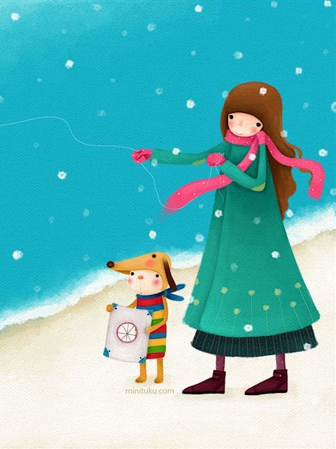 韩国插画家echi作品480x640壁纸16817