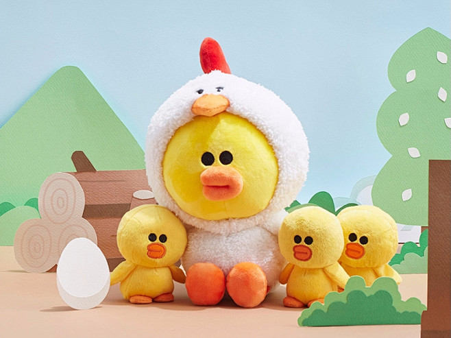 linefriends莎莉毛绒玩偶70cm动漫周边二次元公仔生日表白礼物tmall