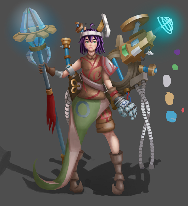 人物设计女机械师