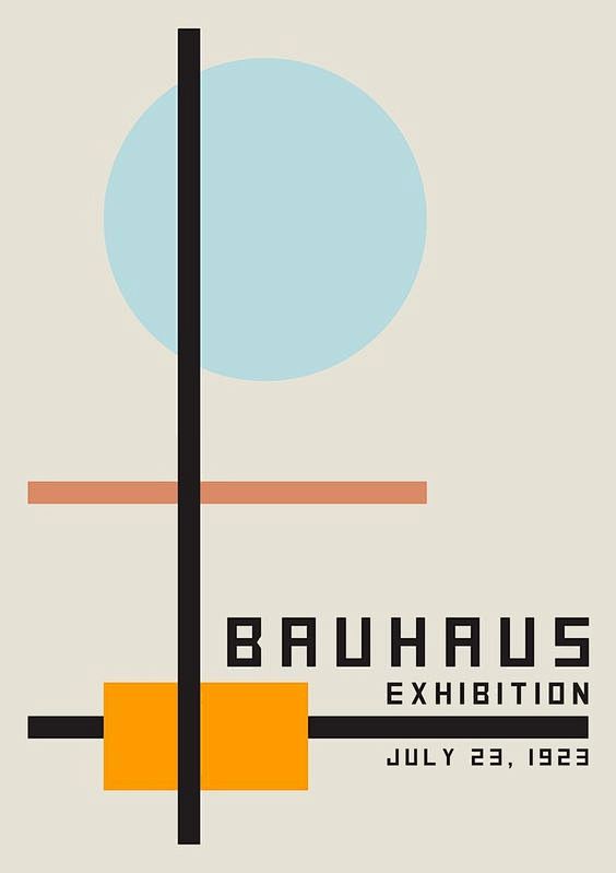 包豪斯古董海报包豪斯展览埃齐