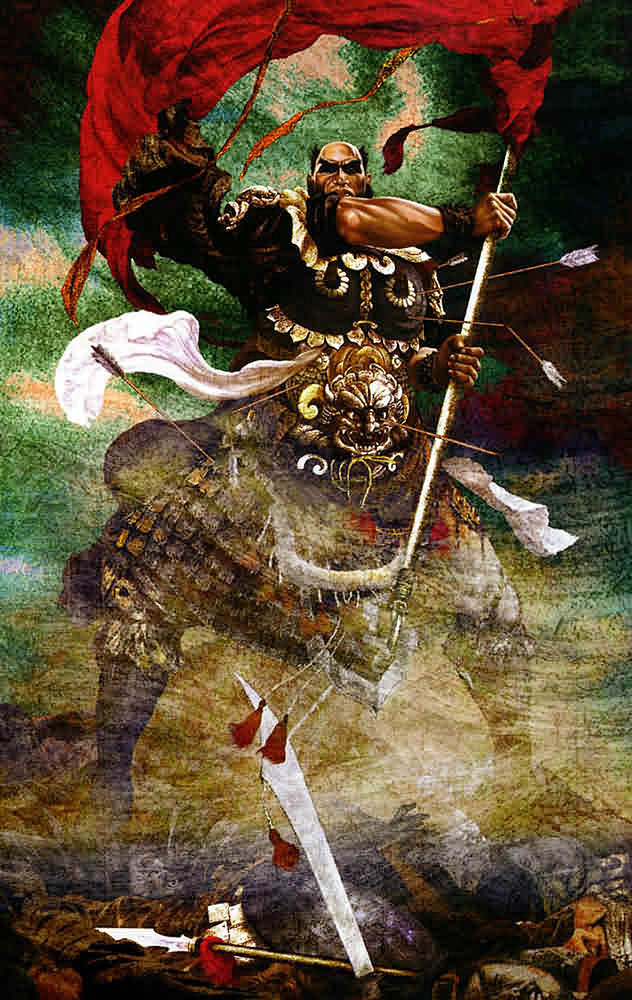 地速星中箭虎丁得孙丁得孙是张清手下的一员副将面颊及全身都有疤痕会