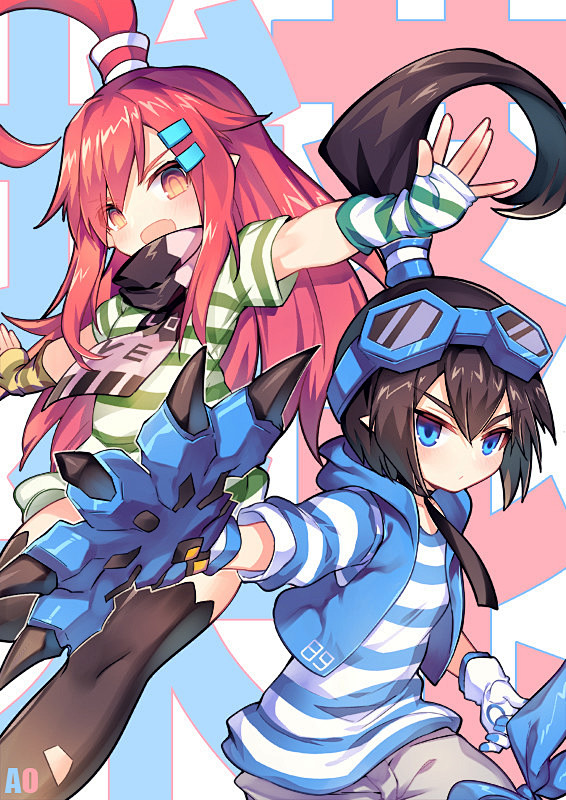 凹凸世界同人图插画壁纸呆毛姐弟半次元第一中文cos绘画小说社区