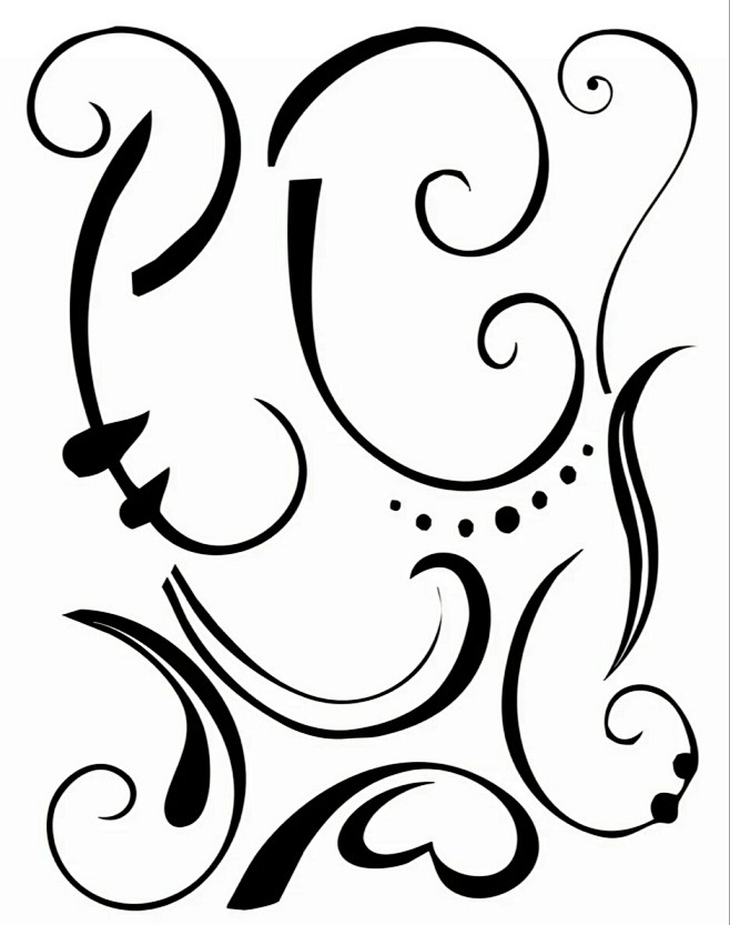 字体装饰自定义花边