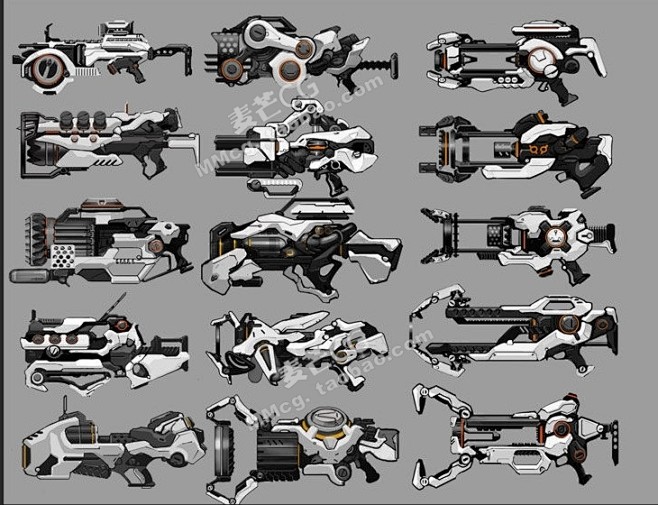 遊戲原畫設定機甲裝備機械科技次世代武器道具3d建模參考素材淘寶網