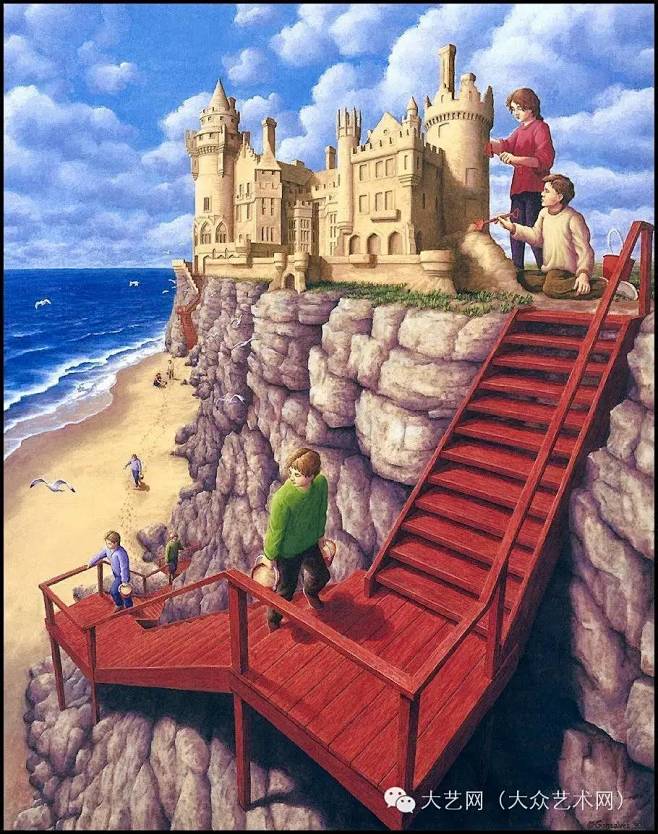 加拿大艺术家robgonsalves的创意错觉绘画作品