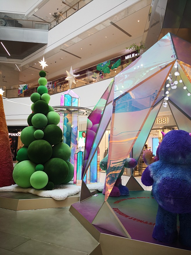 圣诞商场大中庭美陈dp点设计打卡拍照合影