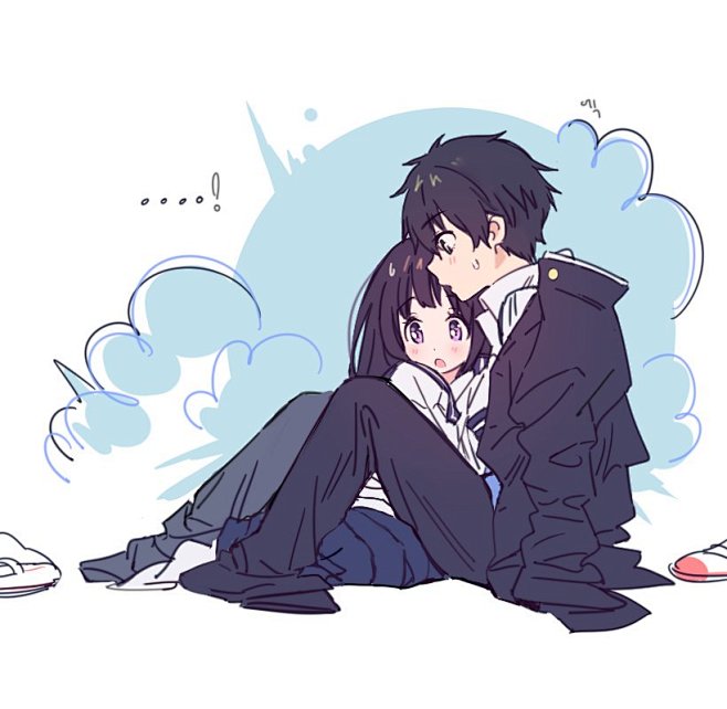 熊猫面馆°从喈喈青鸟转采于2021-05-19 23:48:59冰菓动漫情侣熊猫