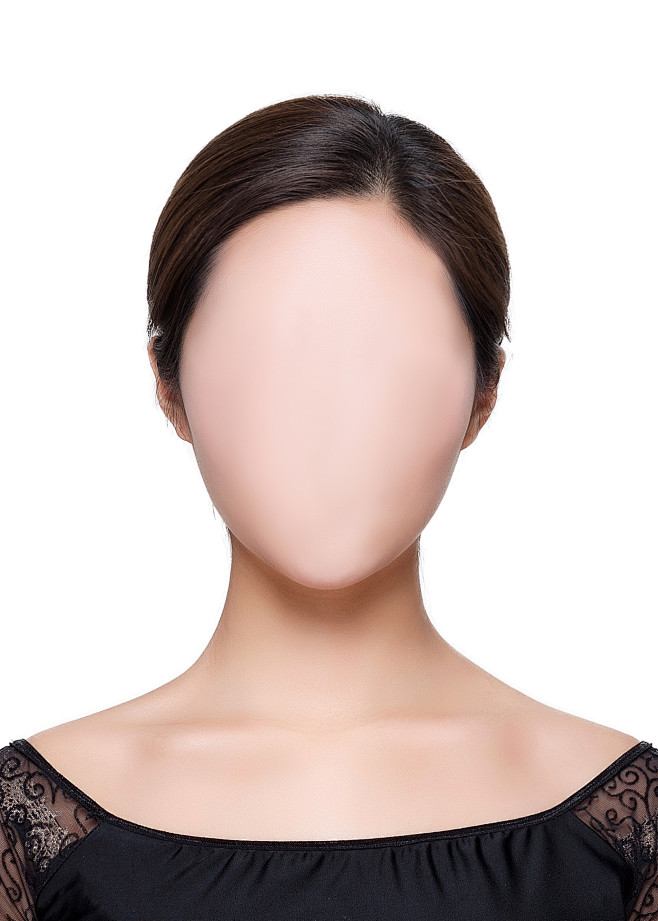 证件照素材五官眉毛素材五官素材0头发女