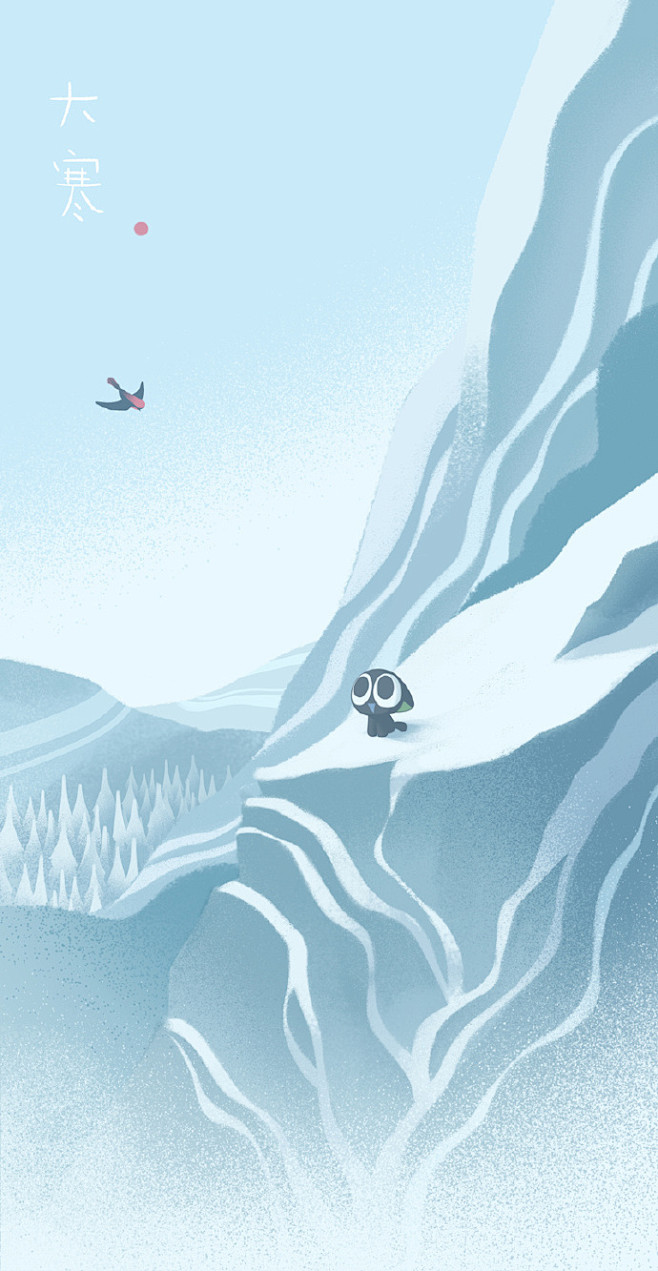 anke-安从骑菠萝转采于2021-02-25 18:47:16罗小黑,节气图【插画】