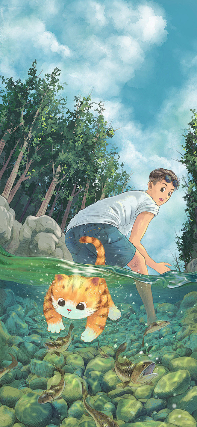 带上橘猫去旅行系列插画集