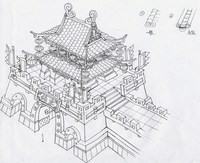 21:26:16穿越ol建筑原画 游窝网 游戏人的窝 玩游戏,上游窝线稿黉黉同