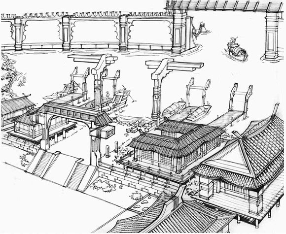 建築線稿