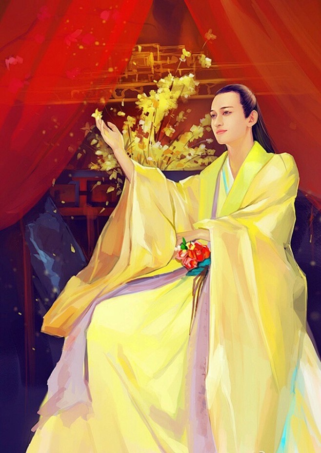 花千骨马可杀阡陌影视手绘插画水彩插画