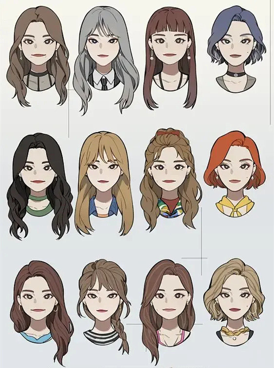 红罗婉笑从21gui转采于2021-12-12 10:04:55发型动漫绘画参考红罗婉笑