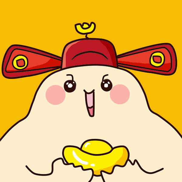 2021-04-14 10:00:46恭喜发财,财神暖爸#硬汉暖爸##头像#插画咖喱米米
