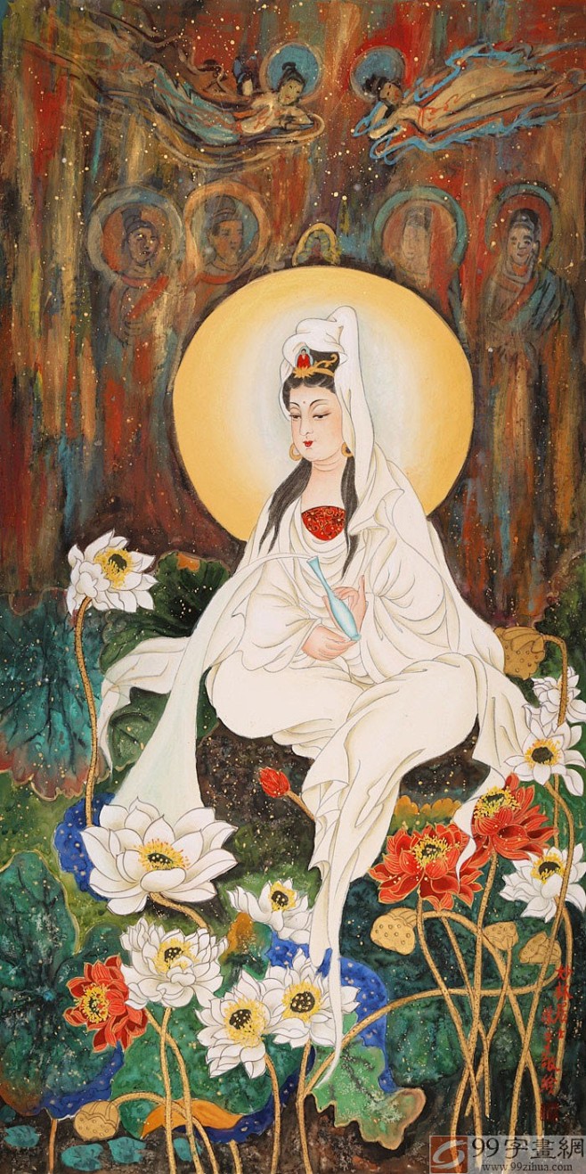 董书林四尺观音菩萨佛像《观世音》