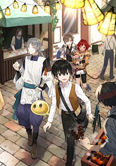 二次元多人构图演出