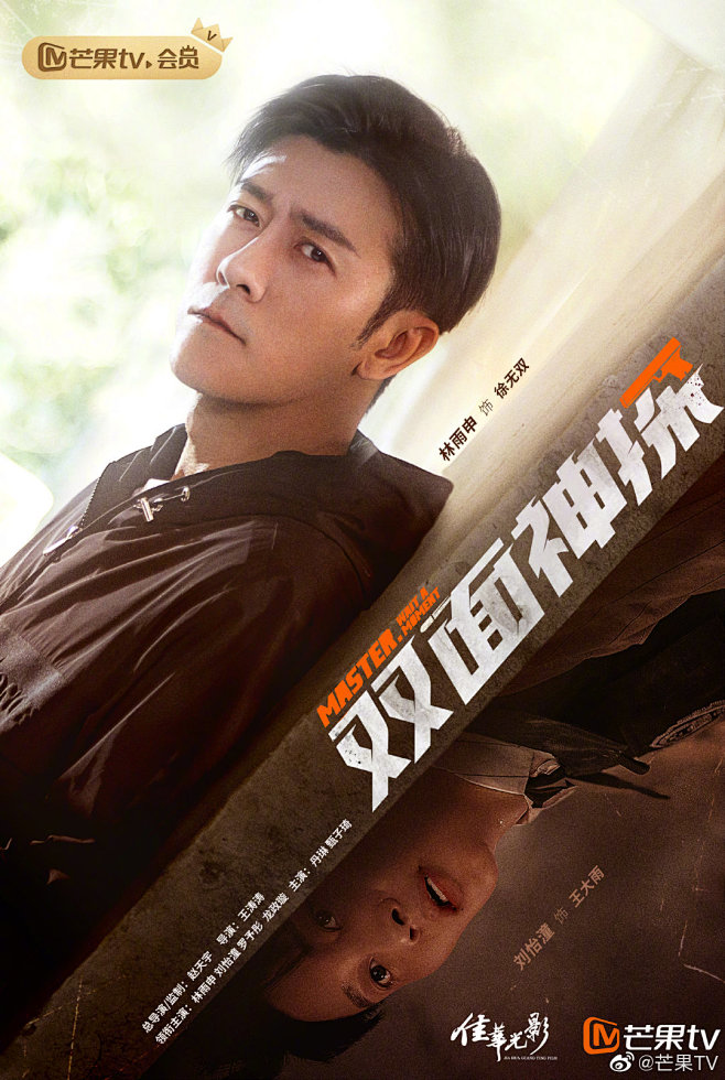 双面神探综艺海报人物海报创意海报