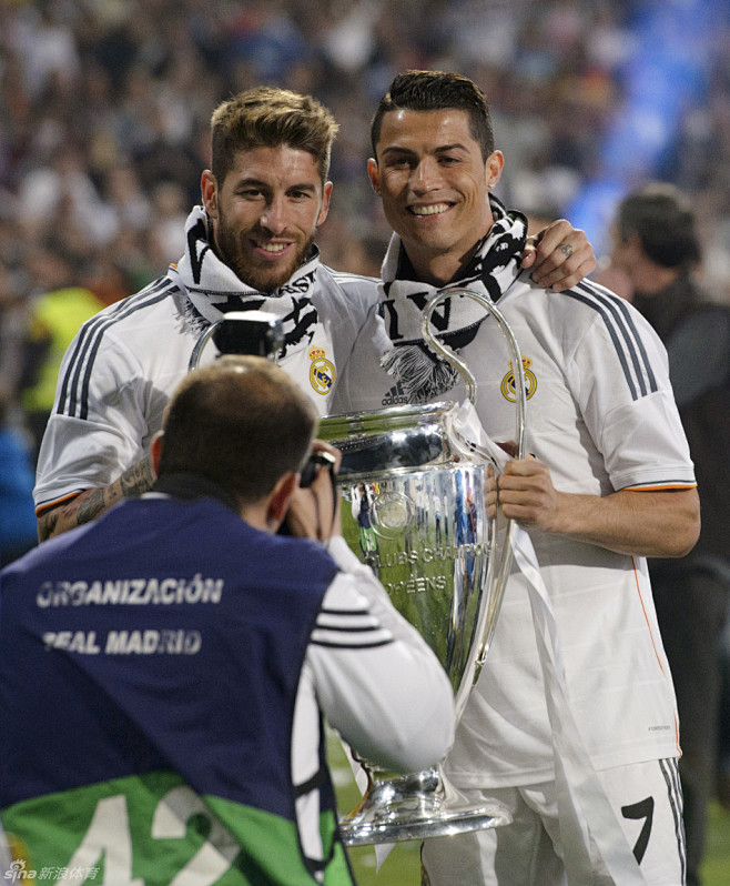 c罗和拉莫斯合影