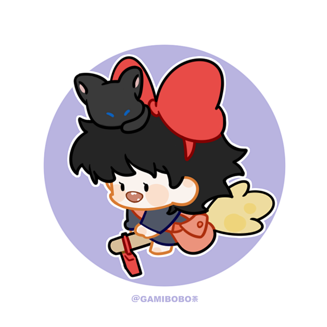 魔女宅急便吉卜力工作室宫崎骏电影可爱q版头像画手微博