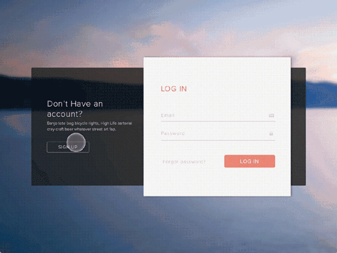 9枚登录界面设计欣赏web_客户端香丨仔丨君同采自weibo.