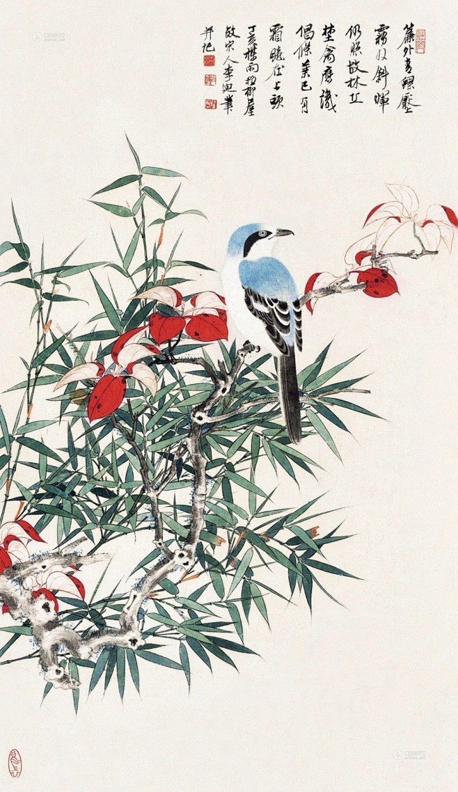 谢稚柳工笔花鸟欣赏