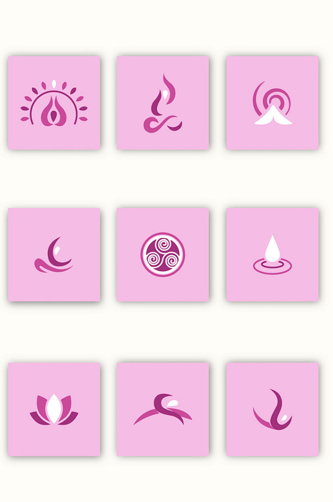 时尚创意简约女性化logo设计