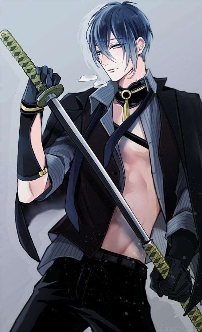 刀剑乱舞穿西装的爷爷配上武士刀苏到炸了pid60248816676767