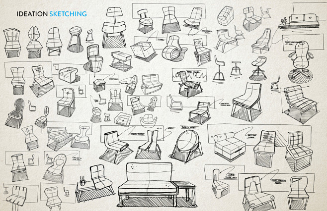 椅子设计工业设计素材手绘资料产品设计更多工业设计手绘资料和教学