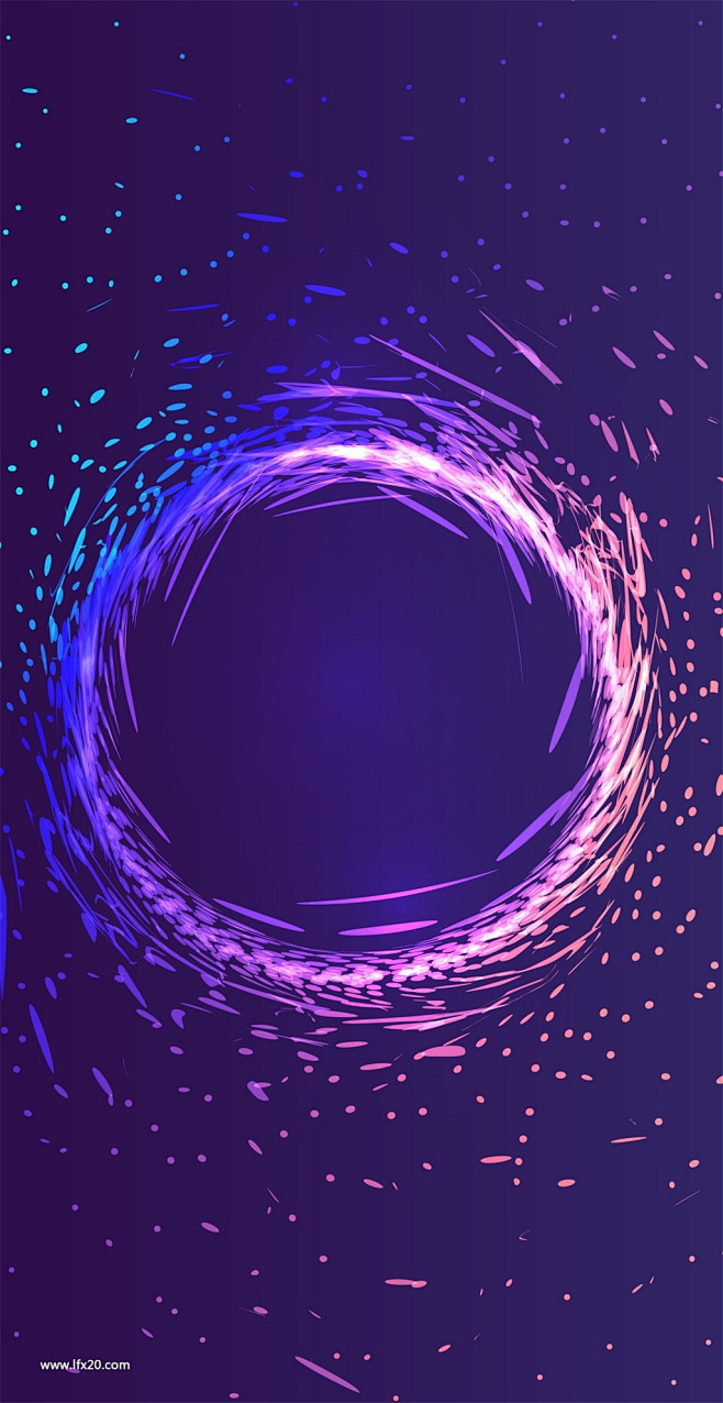 七彩液体流动几何图形时尚元素光效2019背景