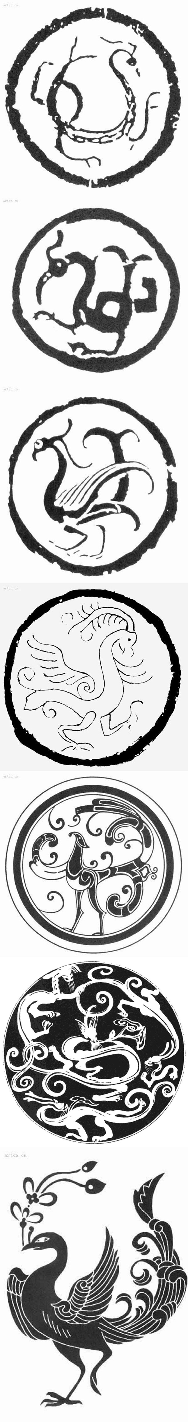 汉代常见花纹图腾仔细看看记住它以后在来自骠骑虎贲大将军微博