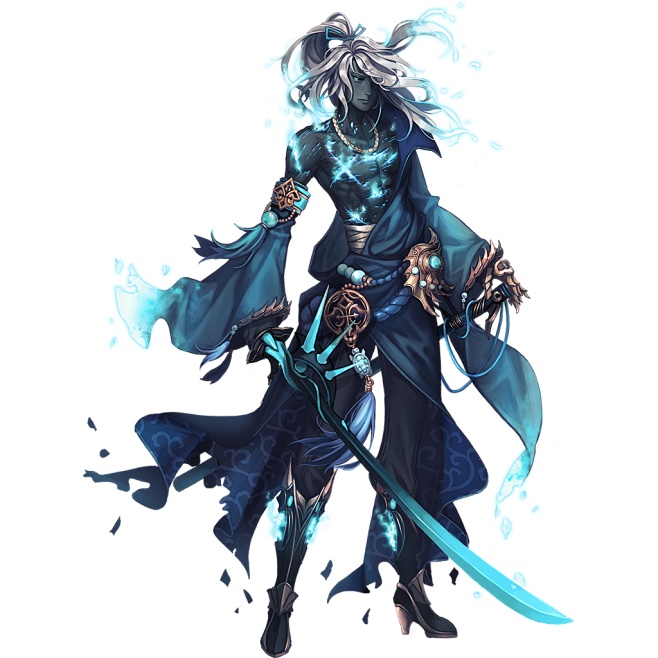 solidus角色原画立绘人物原画日韩角色卡牌