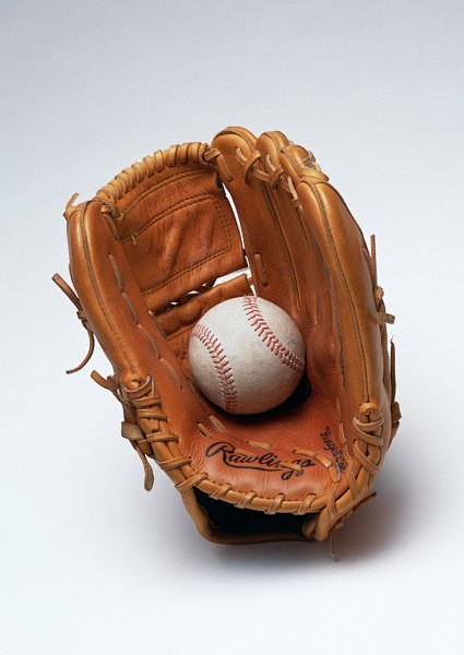 棒球用品特写图片