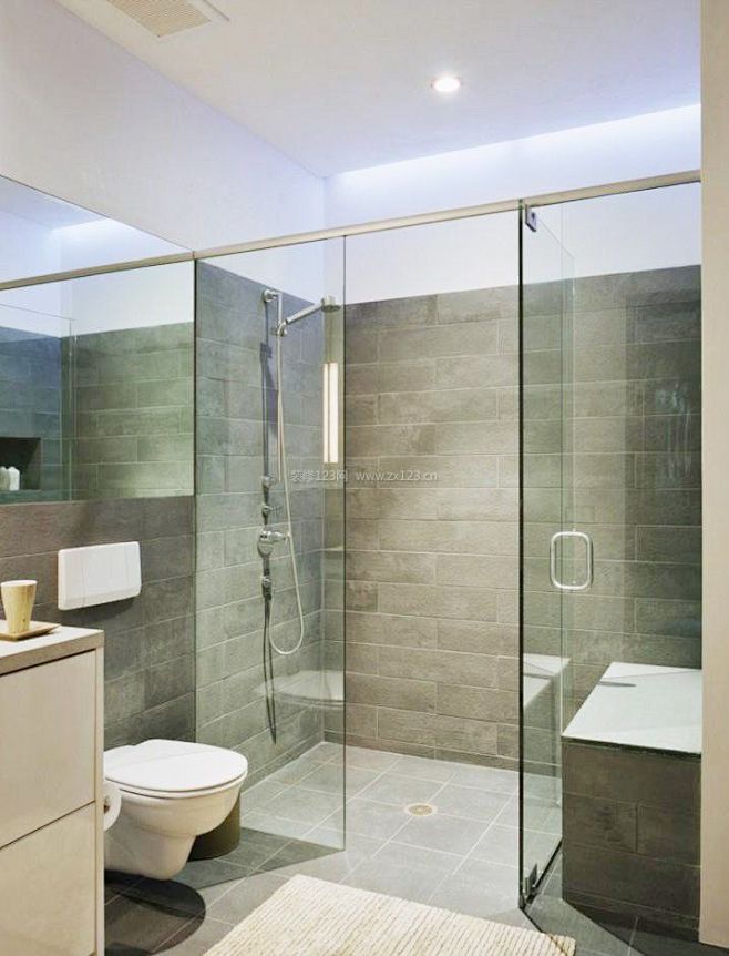 09:09:20卫生间玻璃隔断造型简约装修图片隔断装修效果图系列今我来思