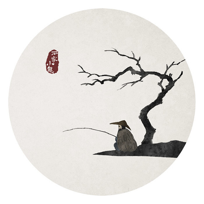 石家小鬼原创二十四节气插画商用请联系邮箱shijiaxiaoguiaclasstext