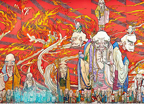 艺术家村上隆新作阿罗汉