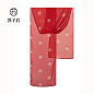 苏子衿丽人歌汉服系列-唐制披帛（赤红）,一树春风千万枝，嫩于金色软于丝。采用柔软性面，提升整体垂顺感。