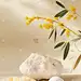 中秋节写实桂花产品背景图片