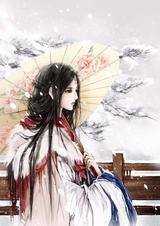 古风美女女性古装插画唯美美女美人古风人物古风女子倾国倾城妩媚仙侠